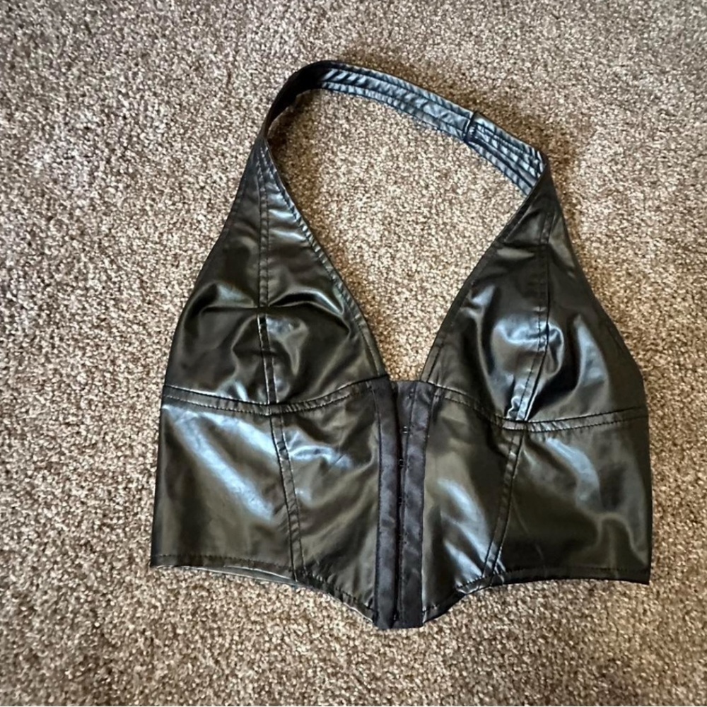 Leather Corset top